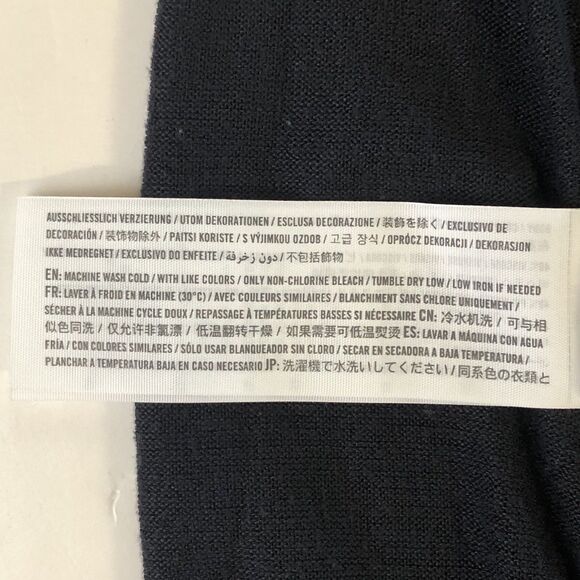 Abercrombie & Fitch Soft A&F Cozy Tie Waist Black Cropped Top Size XS - Picture 13 of 16